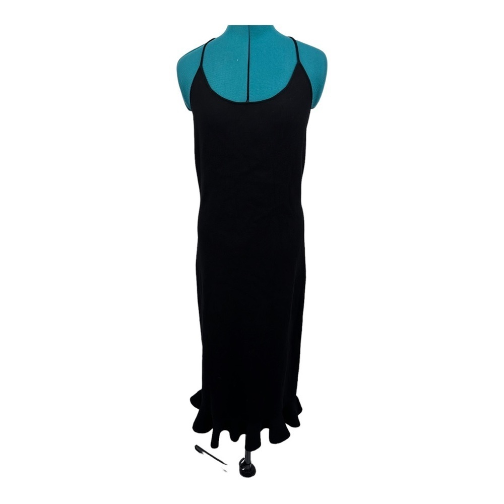 Rebecca Taylor Ribbed Knit Stretch Knotted Beaded Back Column Bodycon Dress NWOT - Picture 5 of 11